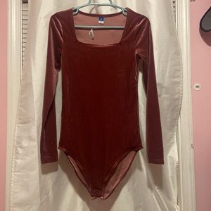 Old navy bodysuit rose gold